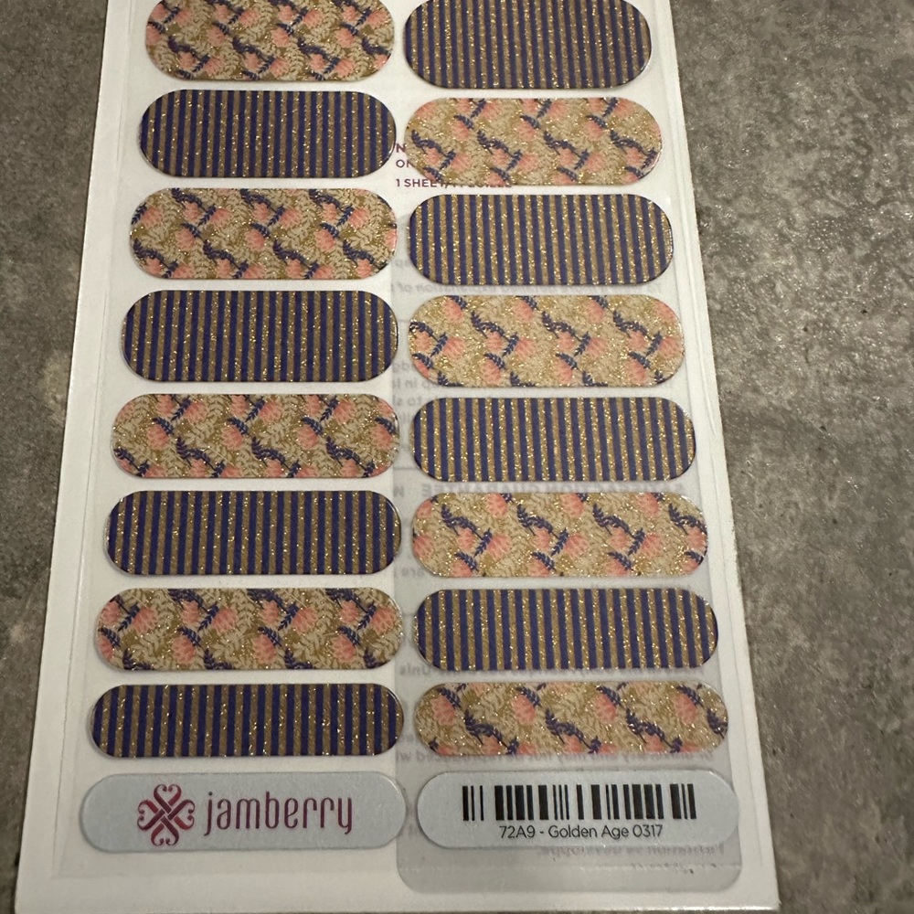 NTW Jamberry Nail Wraps Golden Age